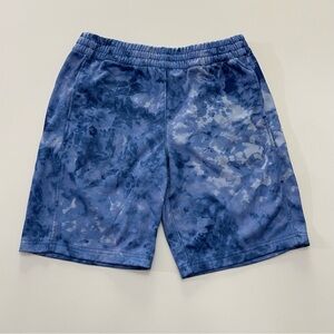Lands' End Boys Blue Fleece Lined Shorts, Boys Husky XL (14H-16H)